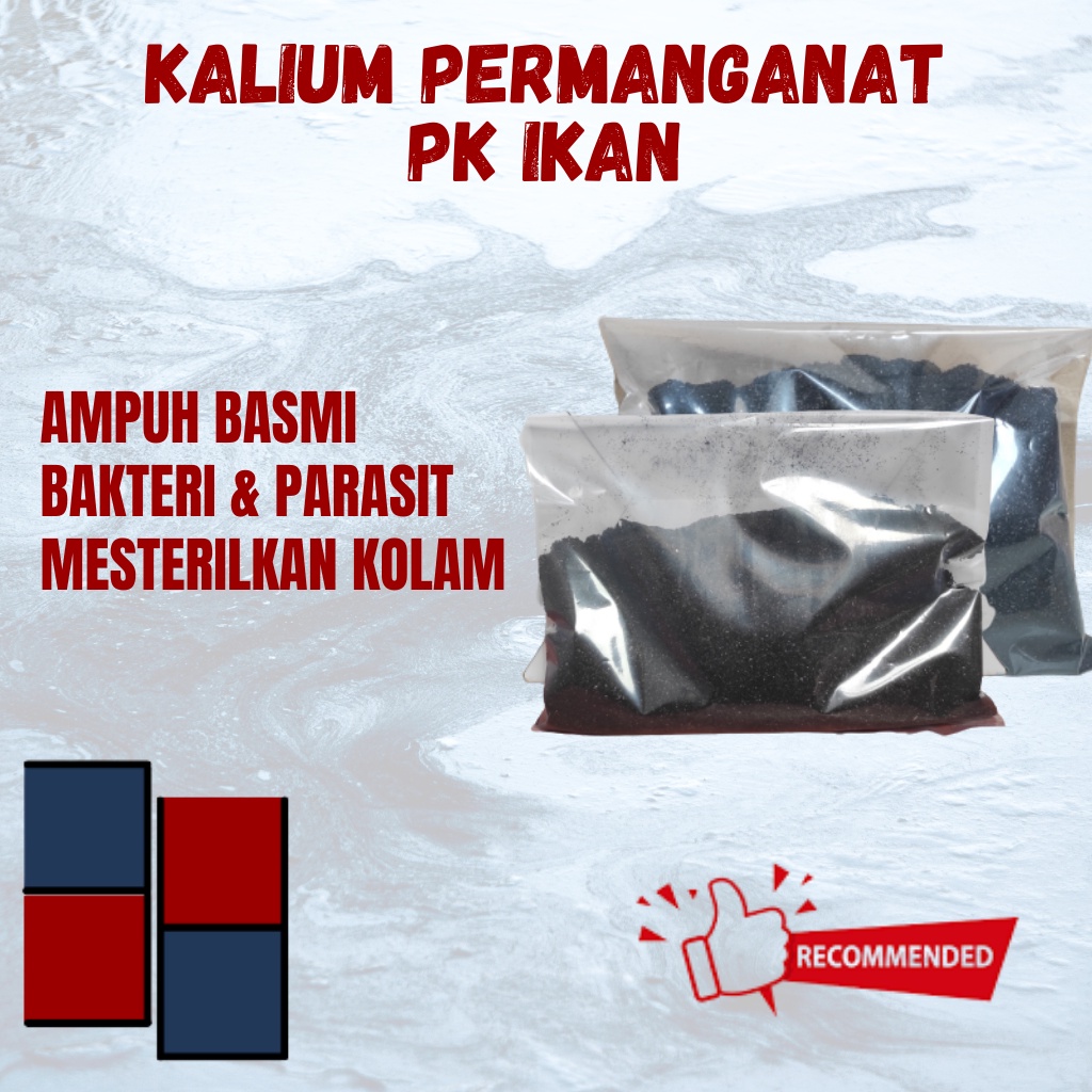 PK KALIUM PERMANGANAT BUBUK SERBUK OBAT IKAN KOI KOKI HIAS 500  1000 Gr 1 Kg