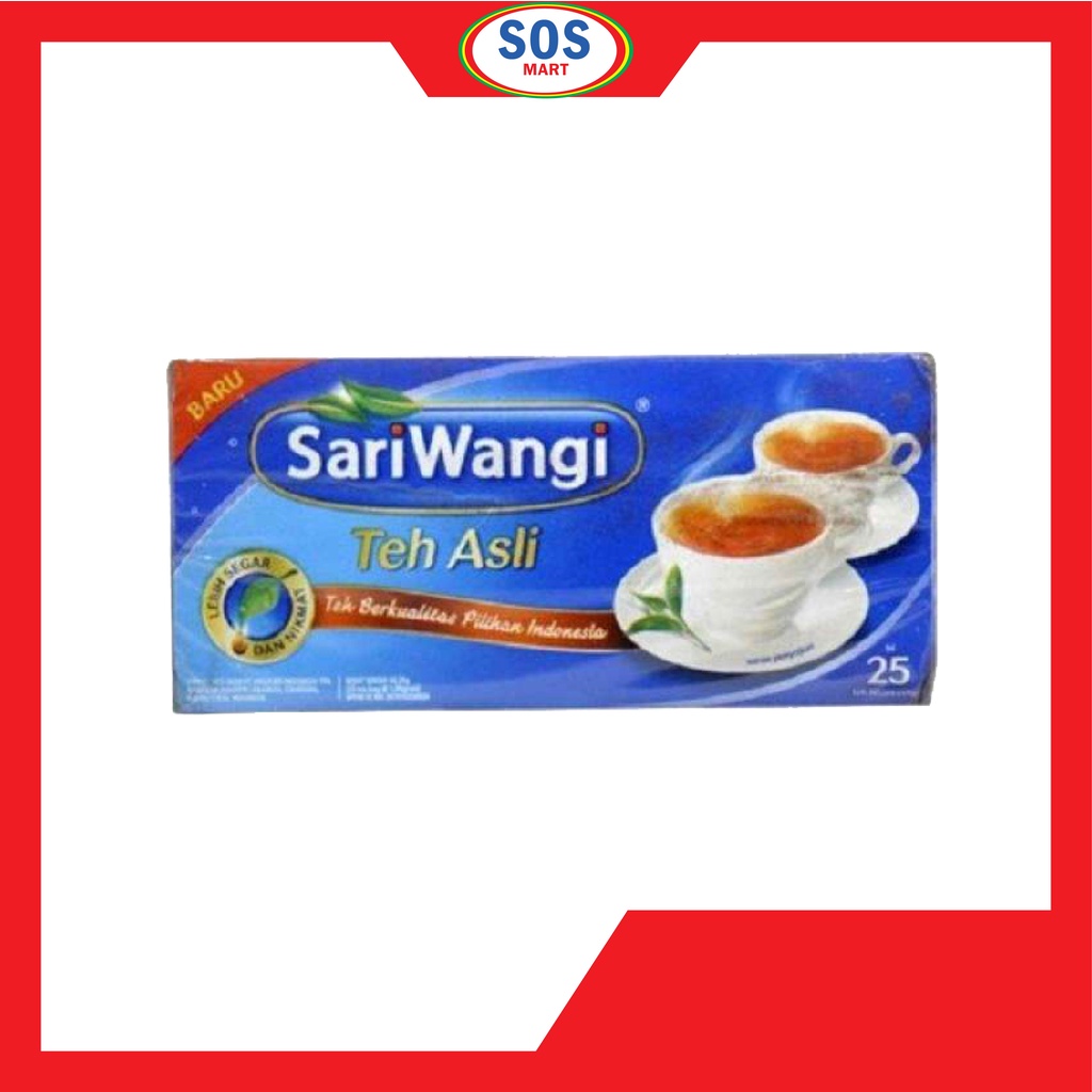

SARIWANGI TEH CELUP ASLI BOX ISI 25x1.85gr