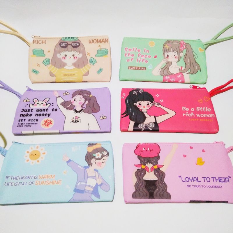 

Tempat Pensil Murah Kotak Pensil Lucu Pouch Warna Pastel