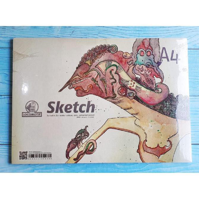 

✨BISA COD✨ Sketch Book A4 Isi 25 lbr