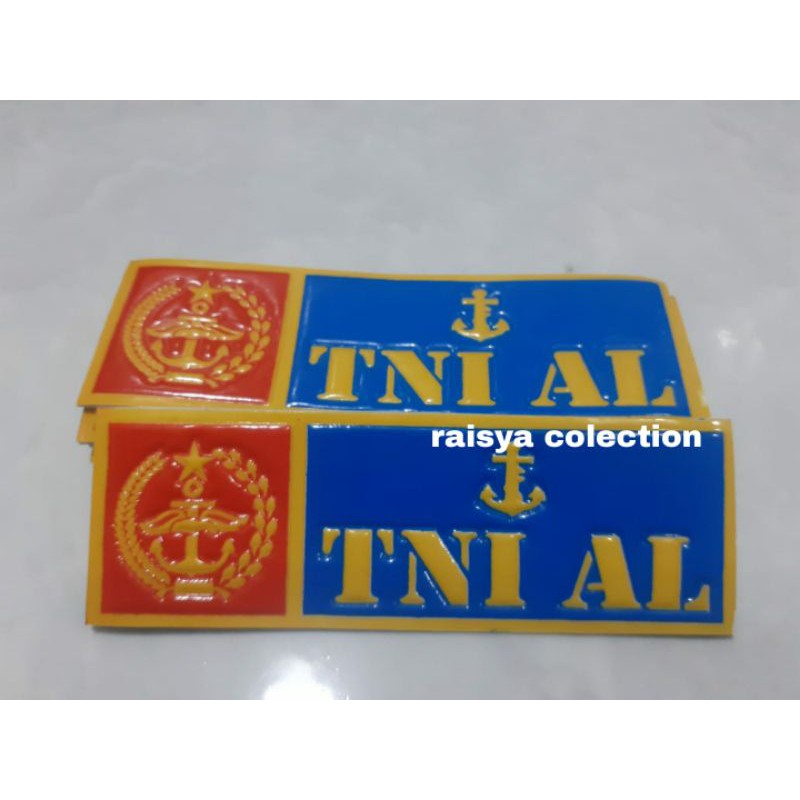 stiker tni al / stiker plat nomor tni al