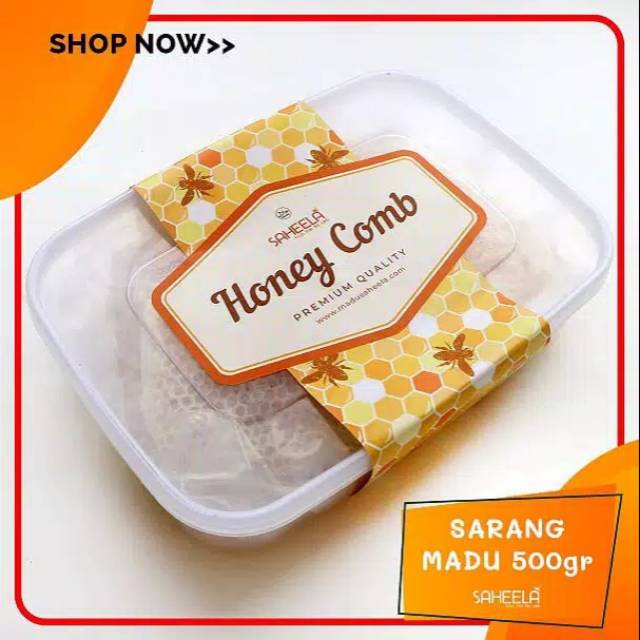 

SARANG MADU ASLI UTUH SAHEELA 500gr |Honey Comb Original