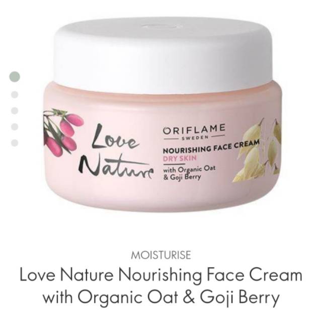 Love Nature Nourishing Face Cream with Organic Oat & Goji Berry (ORIGINAL)
