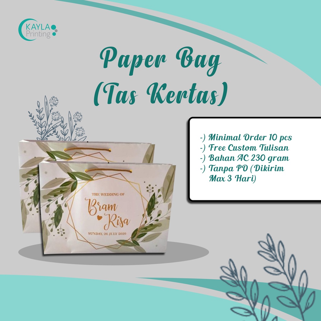 

Paperbag Custome Bridemaid Uk 32x8X24 cm