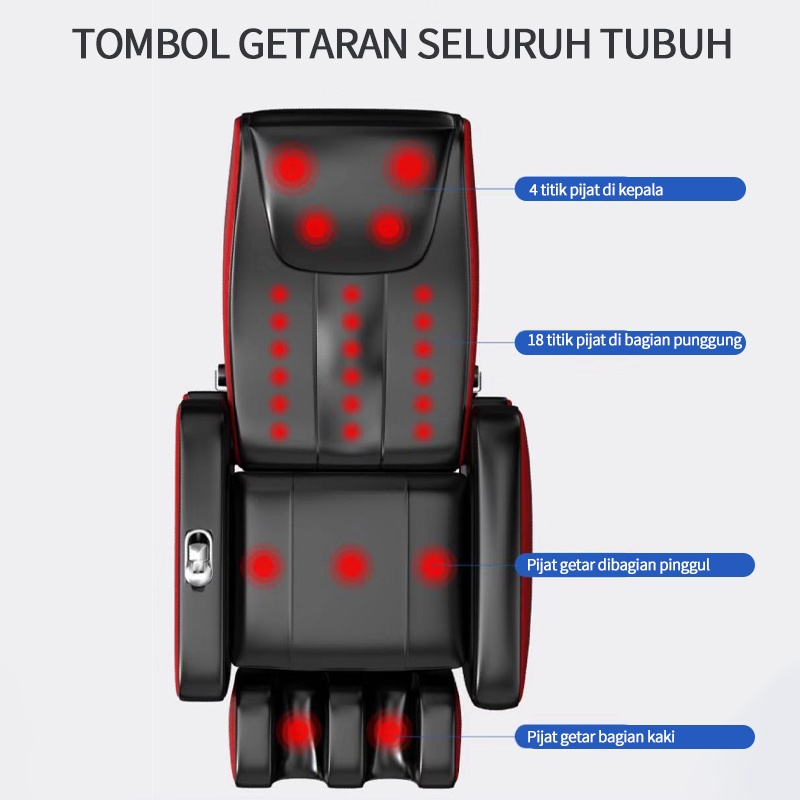 XUTI Kursi pijat multifungsi yang dapat disesuaikan/kursi pijat listrik kecil/kursi pijat remote control