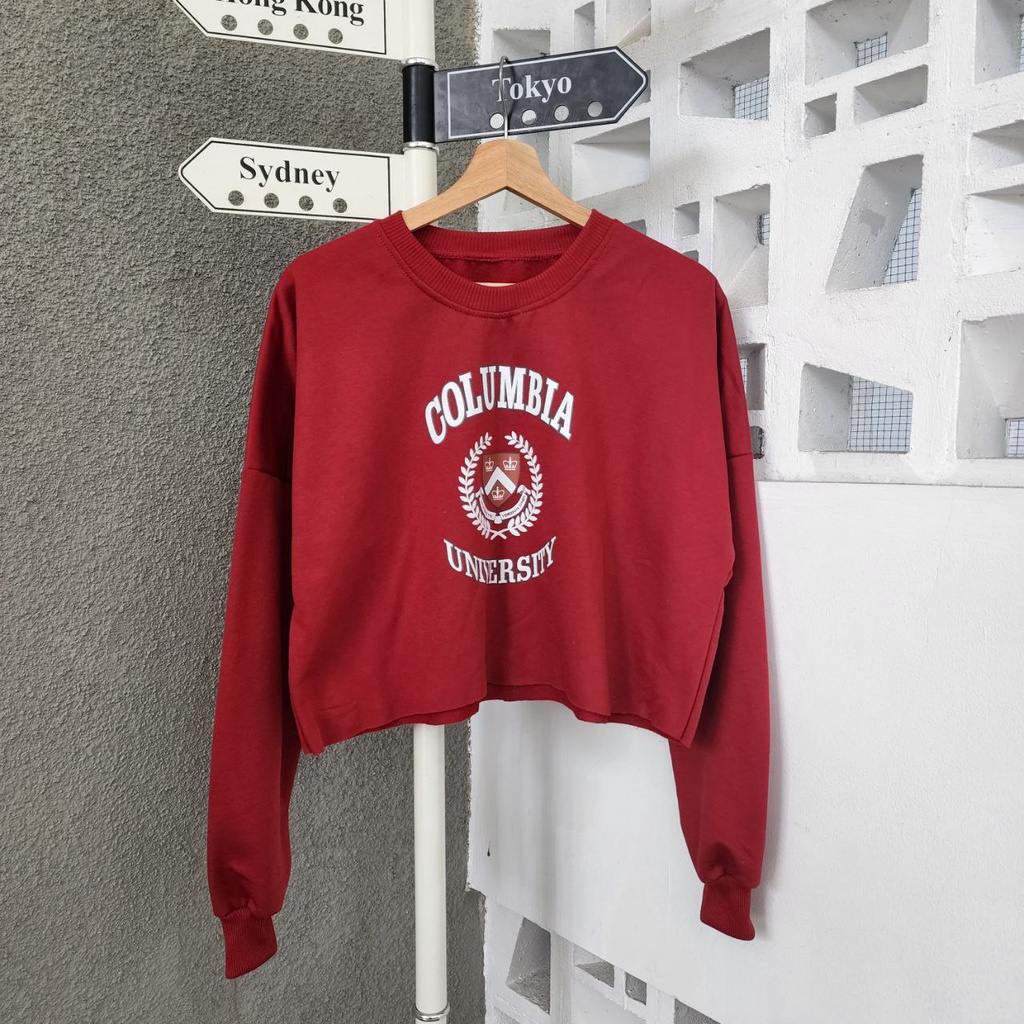 COLUMBIA UNIVERSITY CROOPE SWEATER KOREA CREWNECK