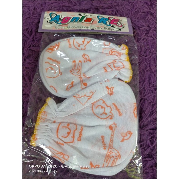 SARUNG TANGAN + SARUNG KAKI AGNIA POLOS &amp; MOTIF