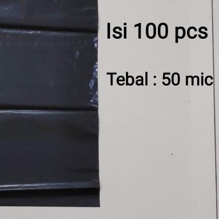 

Polymailer uk 30x40 (100pcs) Plastik Packing Lem Hitam, Plastik Lem