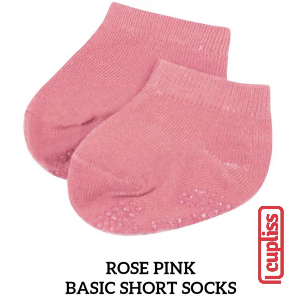 Rose Pink Little Palmerhaus Basic Short Socks Kaos Kaki Bayi