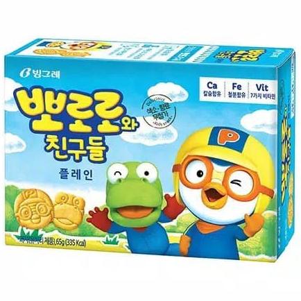 

Kualitas terbaik] Binggrae Pororo and Friends Biscuit 65g PLAIN