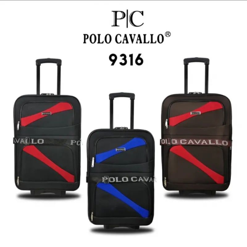 koper murah 20 inch polo bahan kain kanvas - Cabin Size