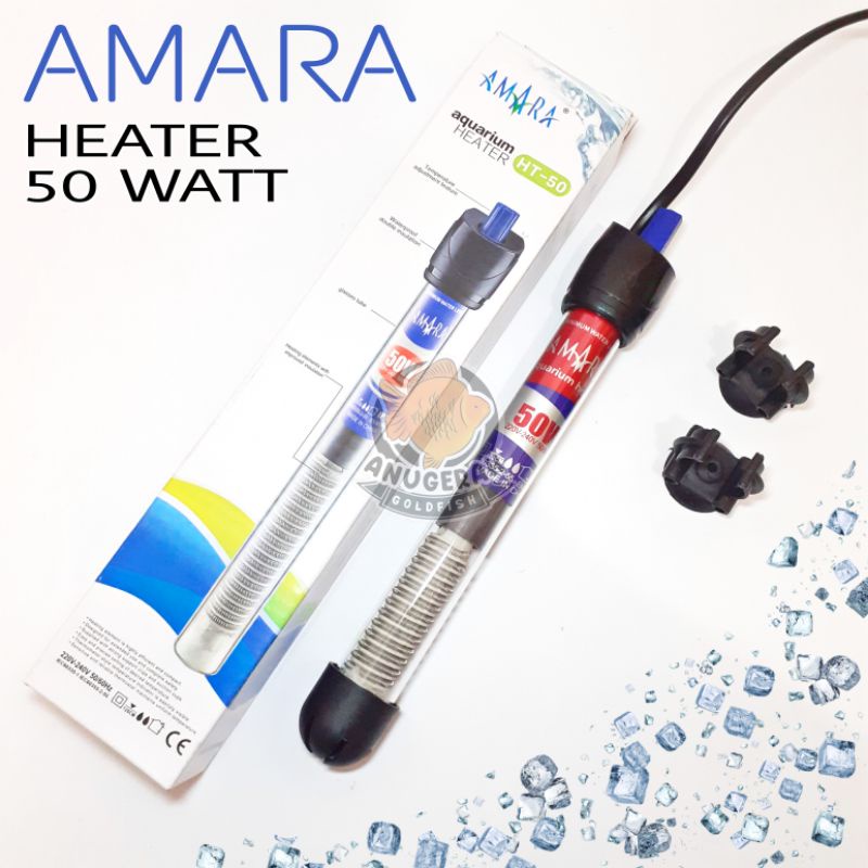 Heater Kaca Penghangat Air Aquarium 50 Watt