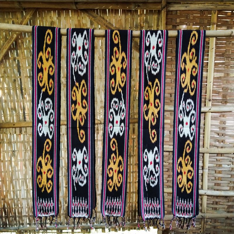 Syal Etnik Dayak Kalimantan-Cumi ~ Ceplok