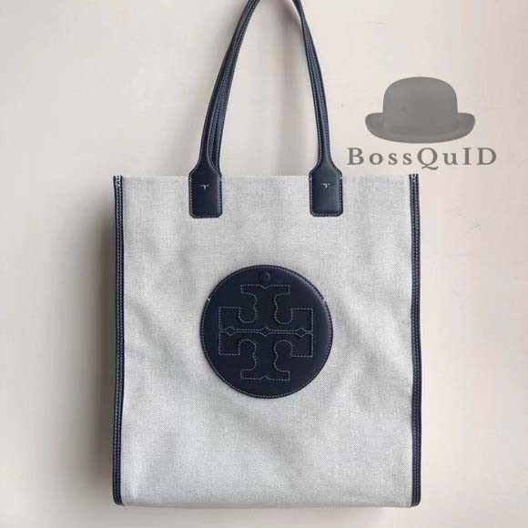 Tory Burch Ella Canvas Tall Tote Bag