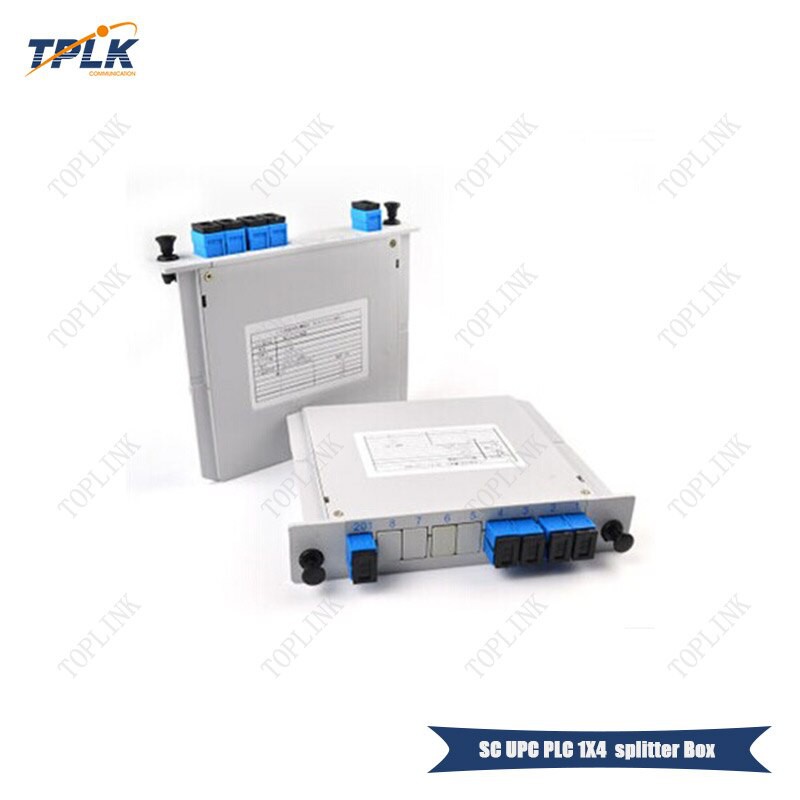 Passive Splitter PLC BOX Cassette FO 1:4 Fiber Optik Pasif Spliter FO FTTH SC UPC