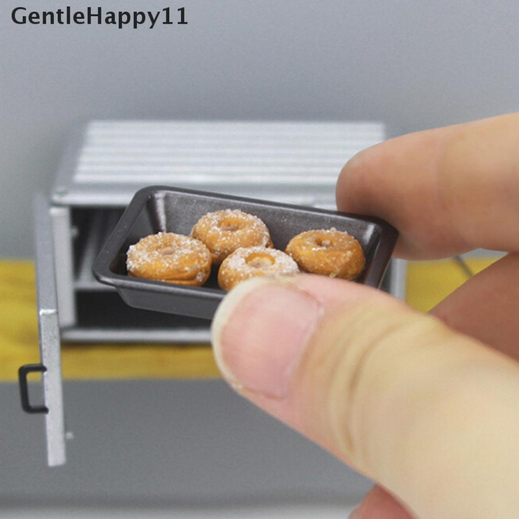 Gentlehappy 1Pc Mainan Miniatur Nampan / Piring Oven Mini Bahan Metal Untuk Aksesoris Rumah Boneka 1: 12