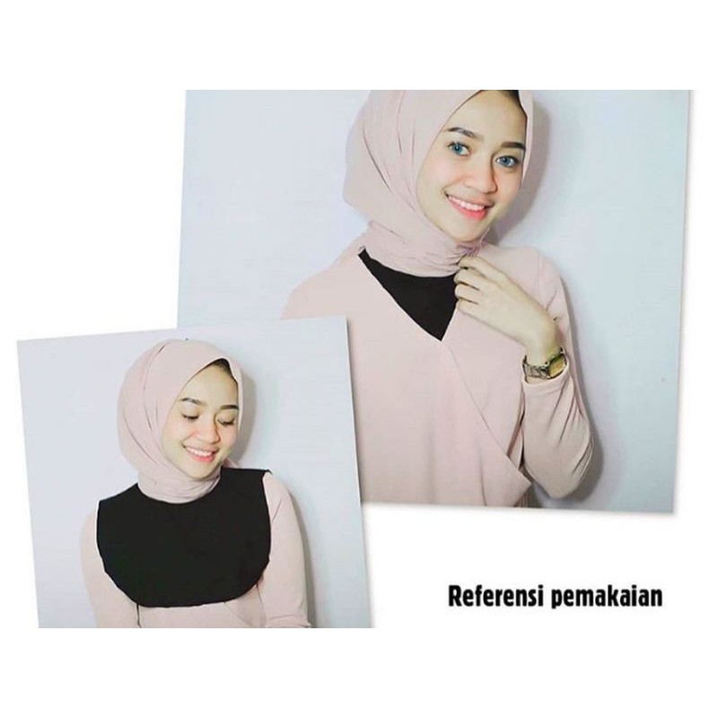 Manset leher / penutup leher/ neck cover bahan kaos rayyon-2