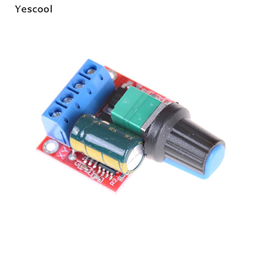 Yescool Saklar Dimmer Mini DC Motor PWM 5A 4.5V-35V