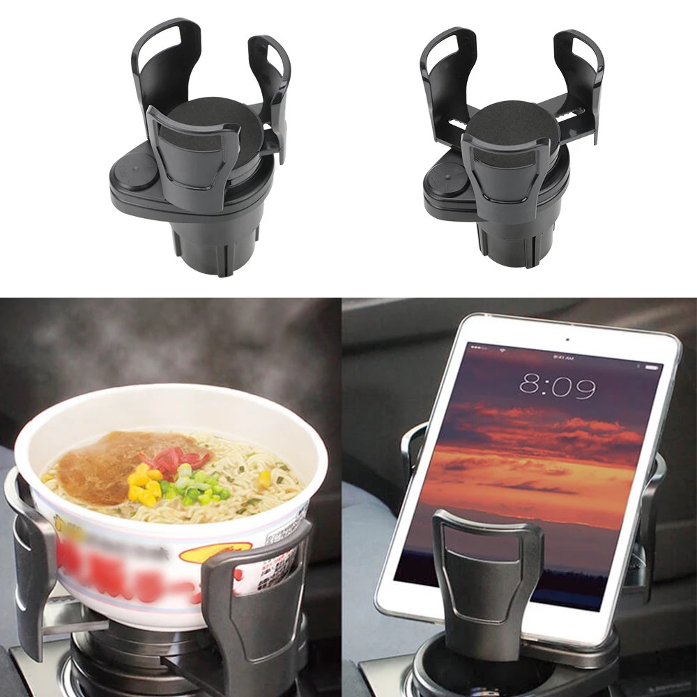 Cup Holder 2 In 1 Multifungsi Dapat Berputar 360 Derajat Anti Slip Untuk Mobil