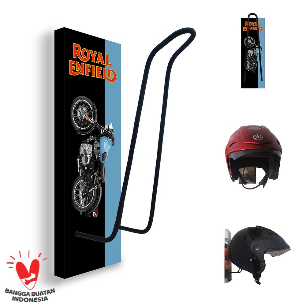 GANTUNGAN HELM - TEMPAT HELM - RAK HELM MOTOR ROYAL ENFIELD 105