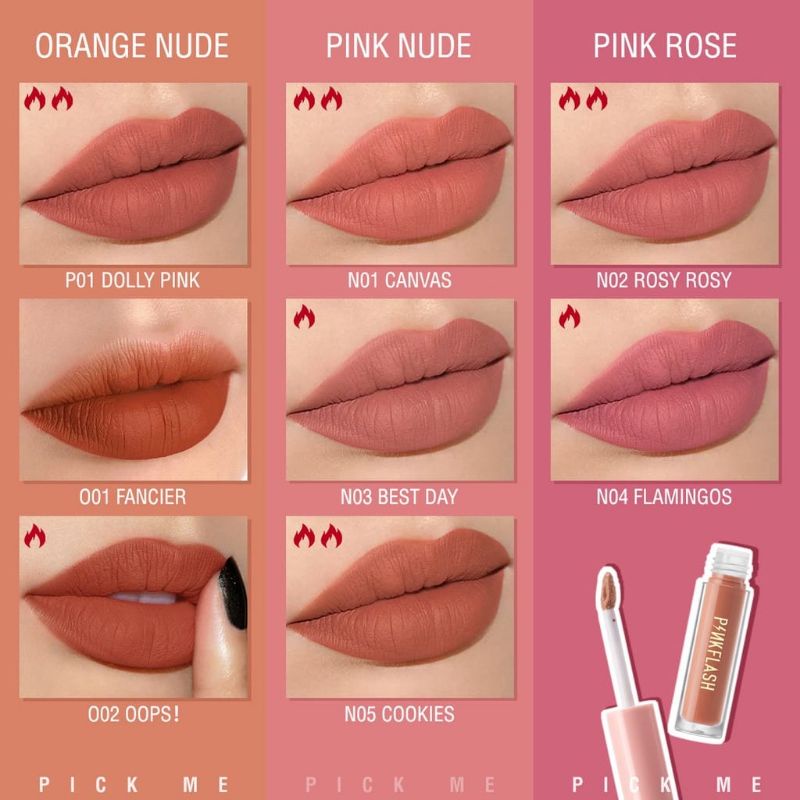 PINKFLASH Lasting Matte Lipcream/Lipcream PinkFlash Best Seller