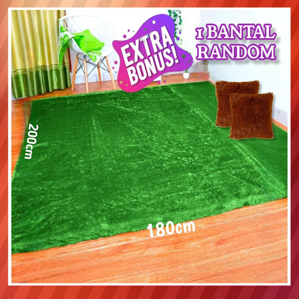 SURPET TEBAL 180X200 KASUR BUSA TEBAL 7CM ROYAL FOAM KARPET BULU ANTI SELIP