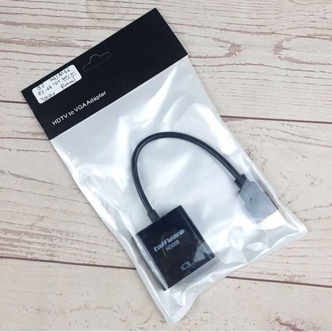 HDMI to VGA Port Cable Kabel Adapter HDMI Male ke VGA Female HDMI Cowok Laki ke VGA Cewek perempuan Adaptor converter HD 1080P Digital To Analog Converter Cable HDMI-compatible To VGA Adapter For PS4 PC Laptop TV Box To Projector Displayer