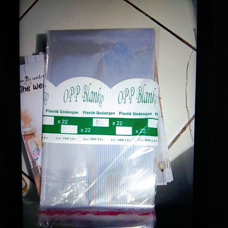 

tambahan plastik opp 13,5x22