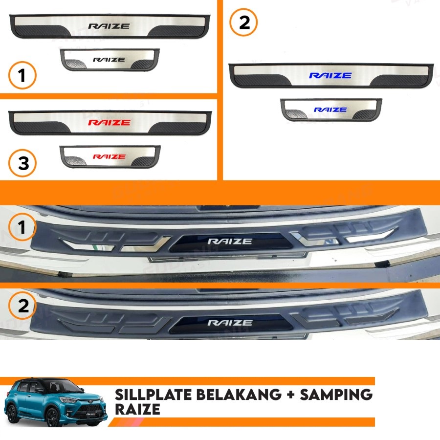 Sillplate Belakang + Sillplate Samping Raize 2021