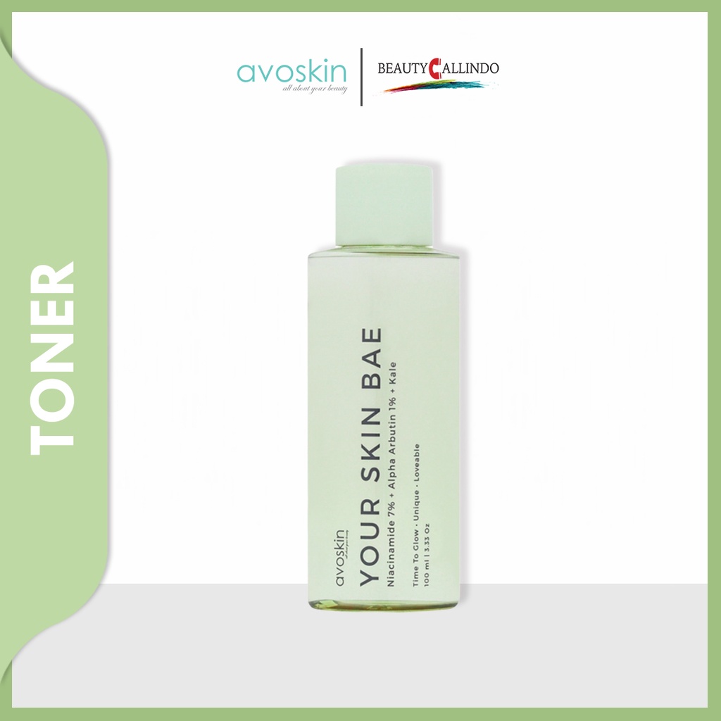 Avoskin Your Skin Bae Toner Niacinamide 7% + Alpha Arbutin 1% + Kale