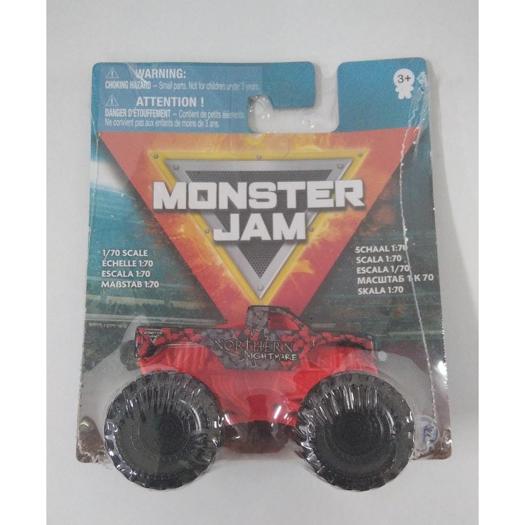 Diecast Monster Jam NORTHERN NIGHTMARE Merah Scale 1/70 MJ Trucks Mobil Mainan Anak