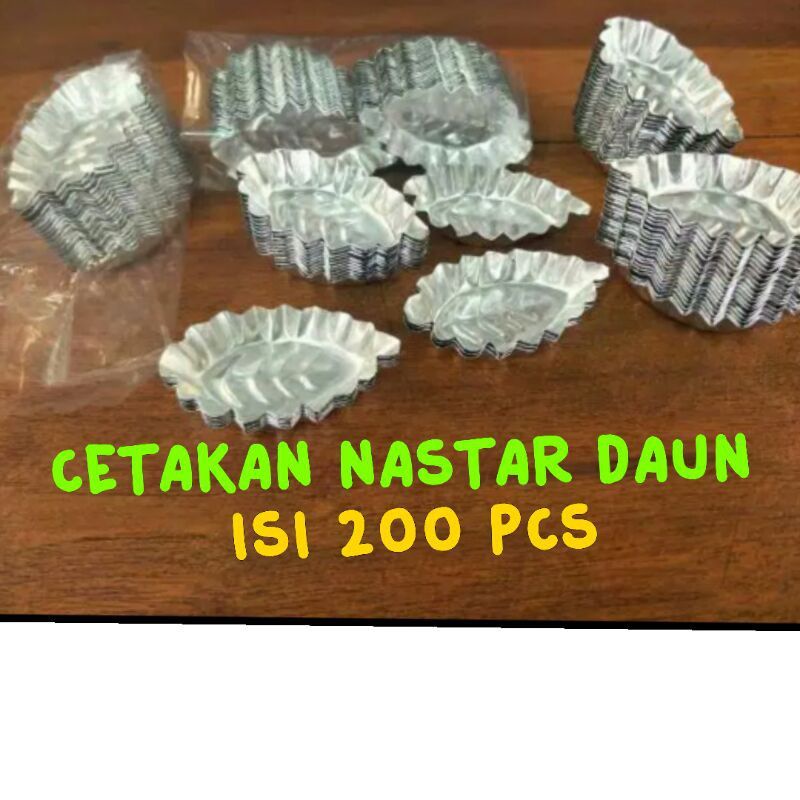 Cetakan Nastar Bentuk Daun 200 pcs / Cetakan Nastar Daun