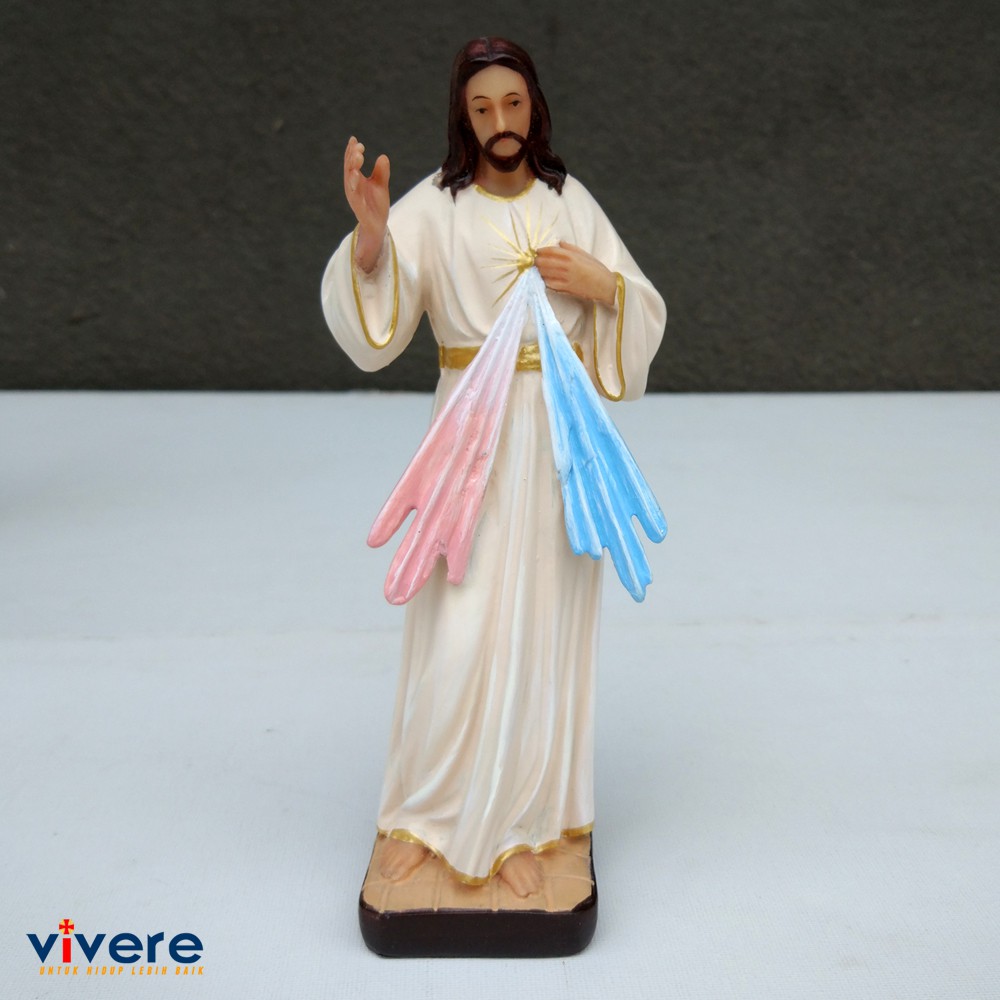Patung Yesus Kerahiman Ilahi 19 cm