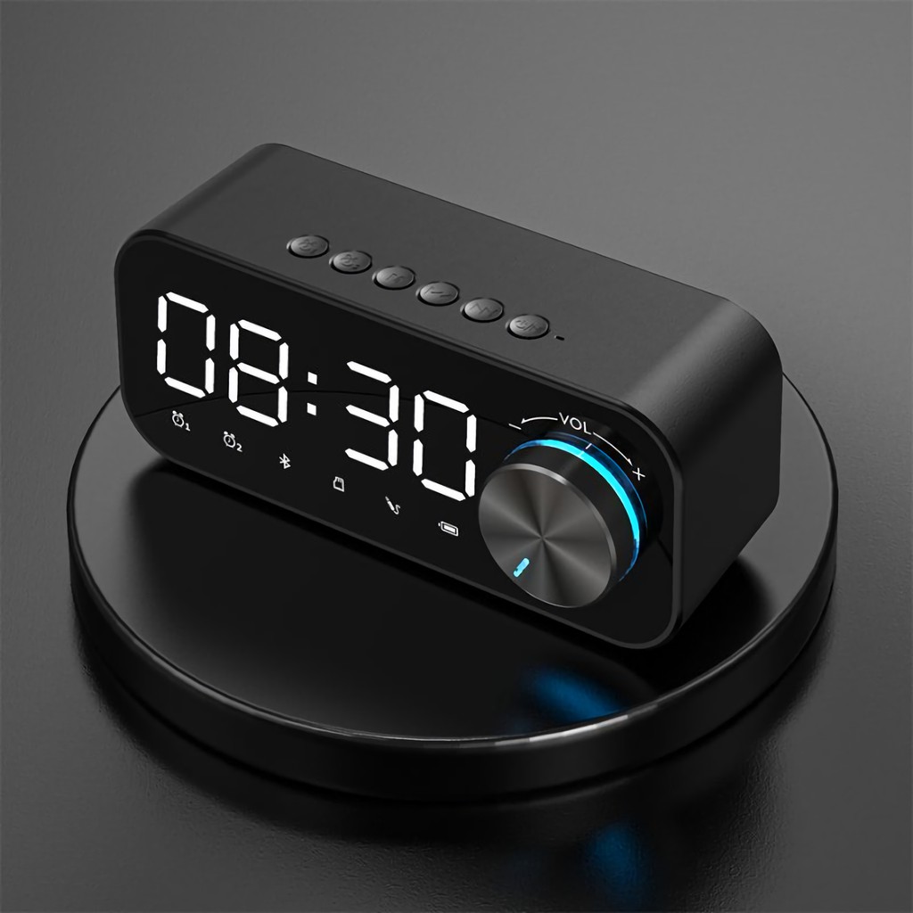 (COD) Jam Digital Meja Speaker Bluetooth Jam Kamar LED Alarm Digital Jam Meja Digital