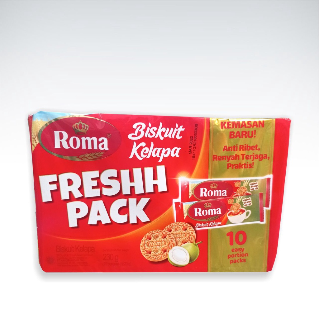 

Roma Biskuit Kelapa Fresh Pack 230gr