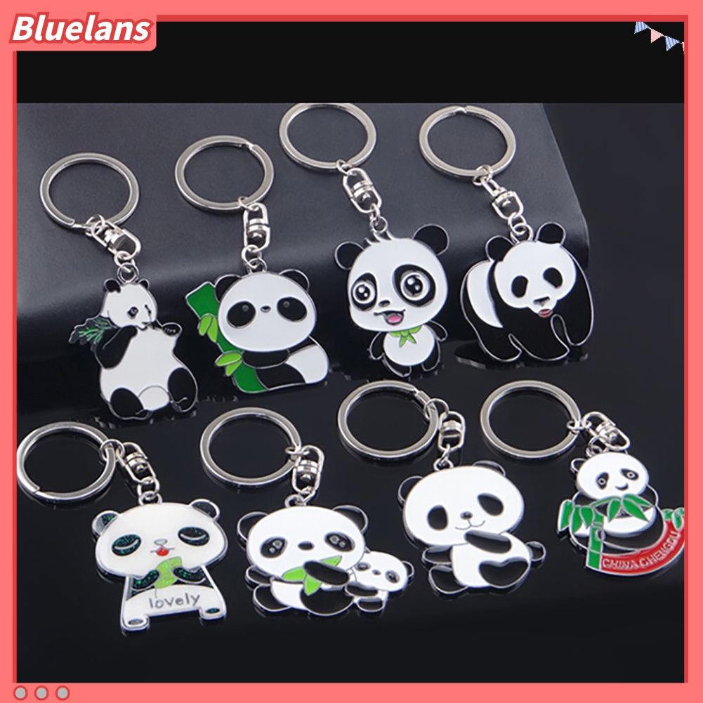 Gantungan Kunci Bentuk Panda Bahan Metal Untuk Tas