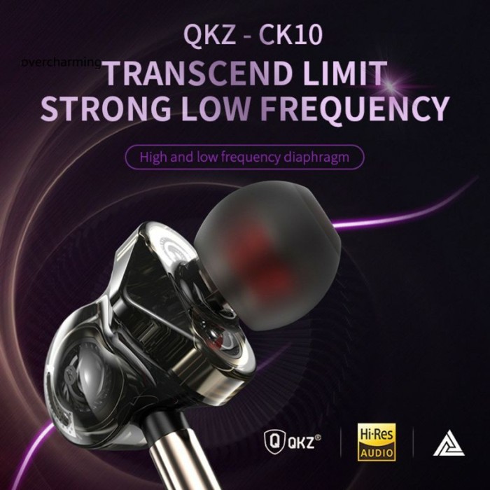 QKZ CK10 with Mic In-Ear Earphones Bass HIFI Headset