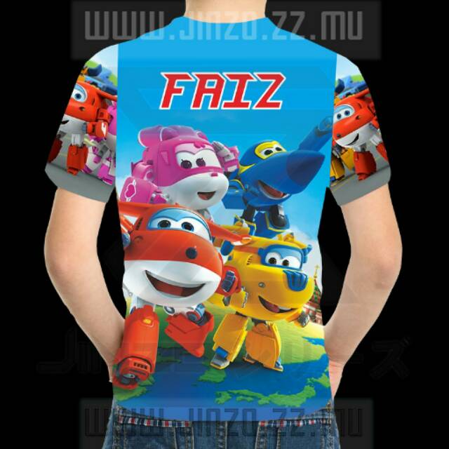 Kaos Anak Robot Super Wings 1