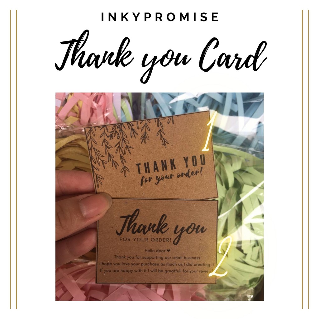 

THANK YOU CARD / HAND TAG / HANG TAG / UCAPAN TERIMAKASIH