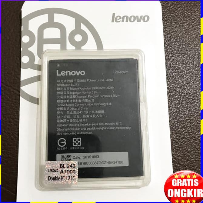 ACC HP ORIGINAL BATERAI LENOVO BL243 A7000 + PLUS A7000+