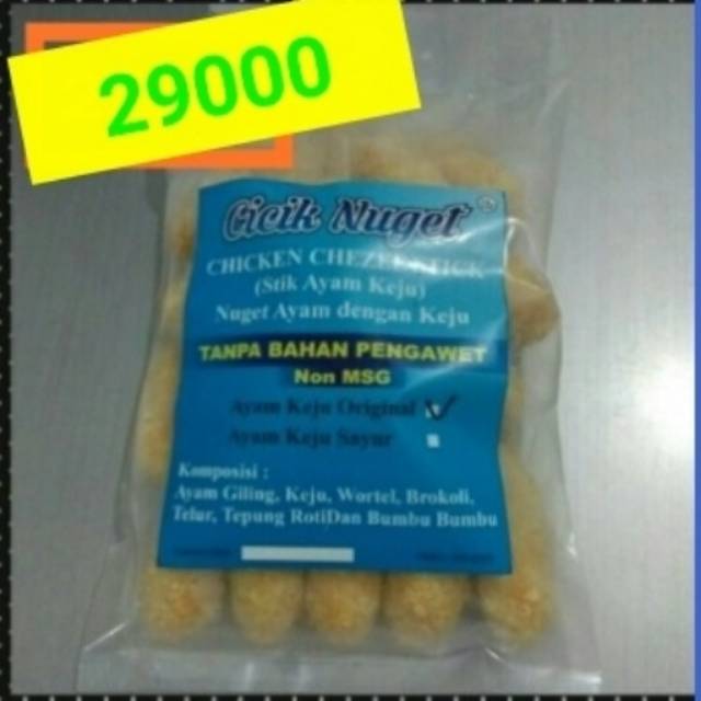 

Chicken chezze stick Nugget (Tanpa Pengawet dan Non MSG)