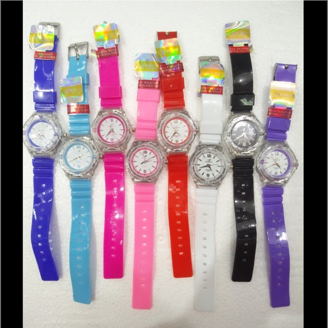 Jam Tangan WANITA KARET , Merk MIRETE BENING