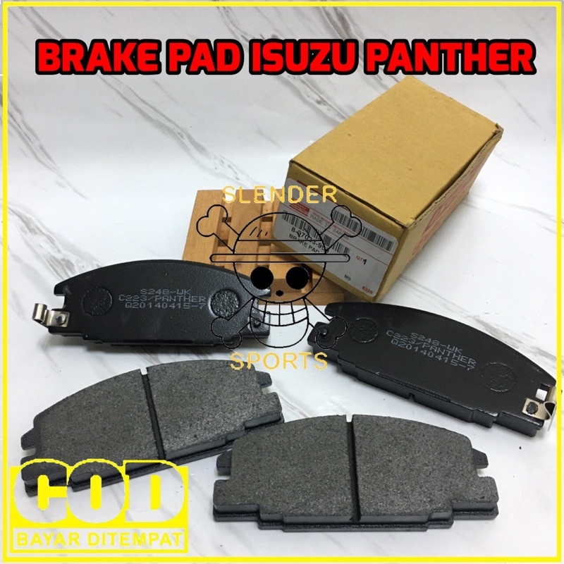 PAKET BRAKE PAD DAN BRAKE SHOE PANTHER - KAMPAS REM DEPAN BELAKANG ISUZU PANTHER