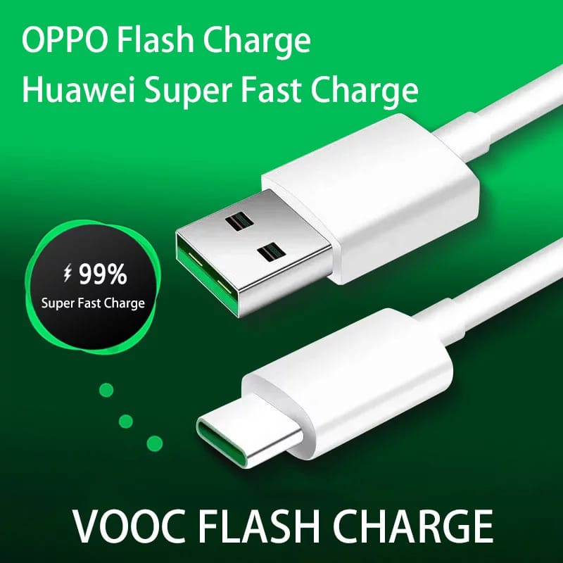 Charger Oppo 65W SUPER VOOC Micro USB &amp; Type C Fast Charging Original