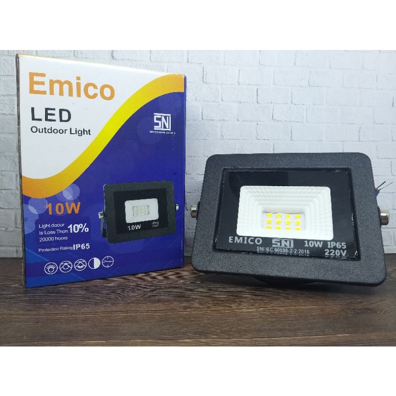 Lampu sorot Emico 10 watt warm white
