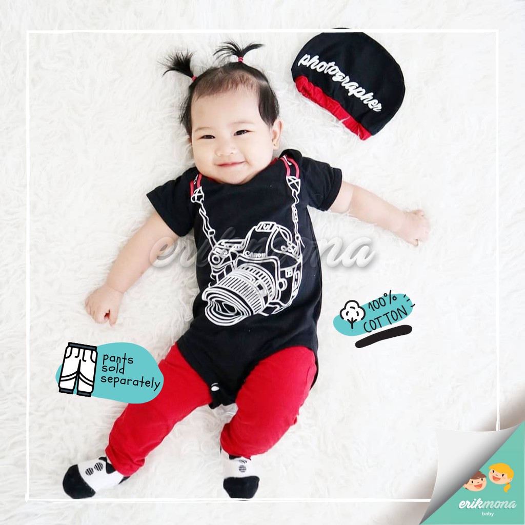 ✅baju bayi jumper bayi ✅lucu karakter photographer fotografer murah grosir✅