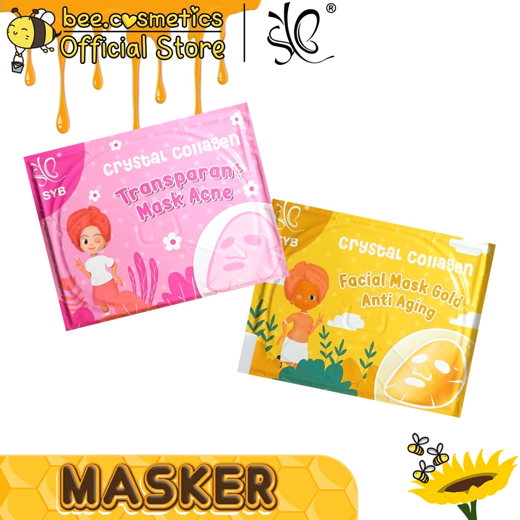 SYB MASKER WAJAH COLLAGEN / SHEET MASK COLLAGEN / FACE MASK COLLAGEN