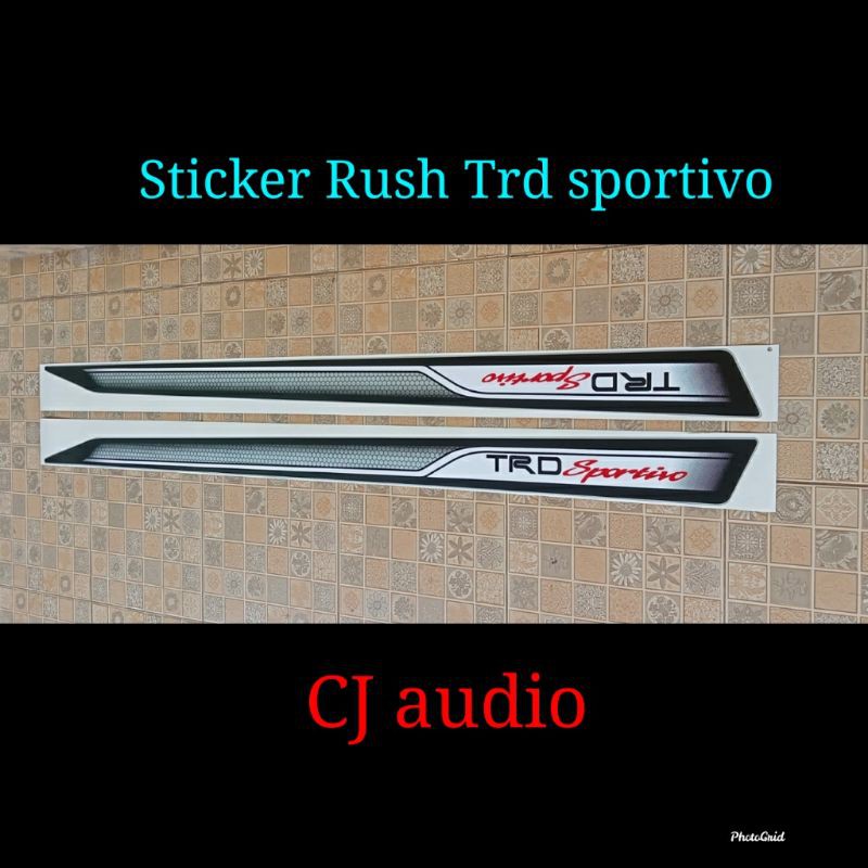 sticker striping stiker lis body samping Toyota Rush TRD sportivo