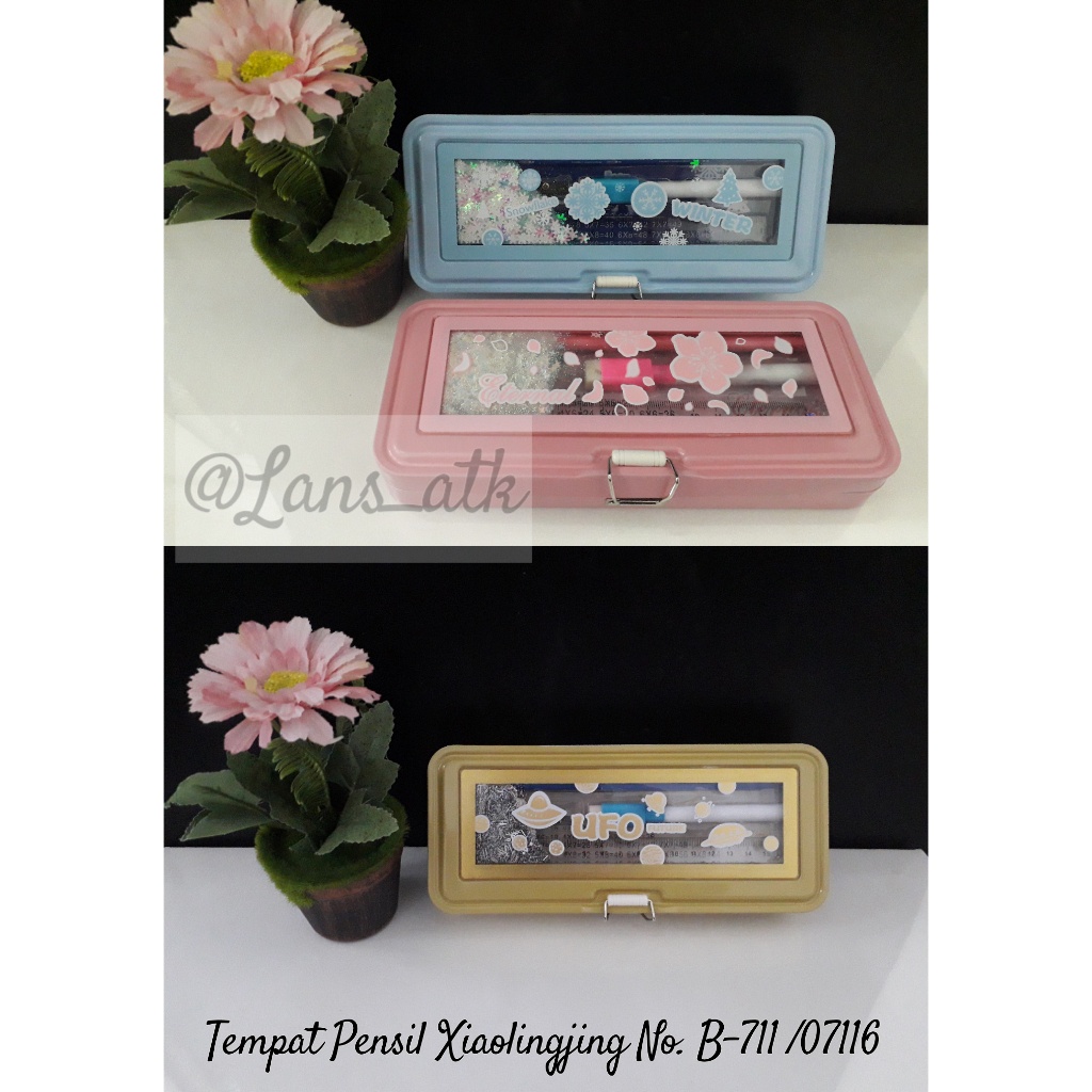 

KOTAK PENSIL KALENG XIAOLINGJING B-711 / PENCIL CASE (07116)