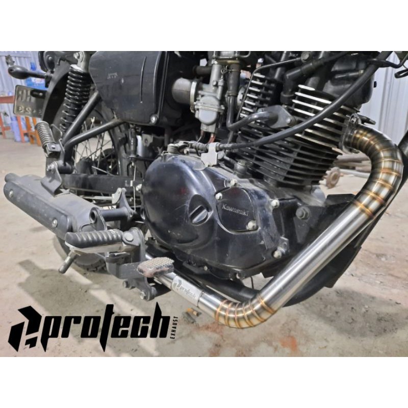 header leheran knalpot leher Kawasaki W 175 w175 SE cafe W175TR W 175 TR PNP knalpot original
